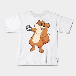 Squirrel Handball player Handball Kids T-Shirt